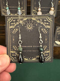 Emerald & Onyx earrings