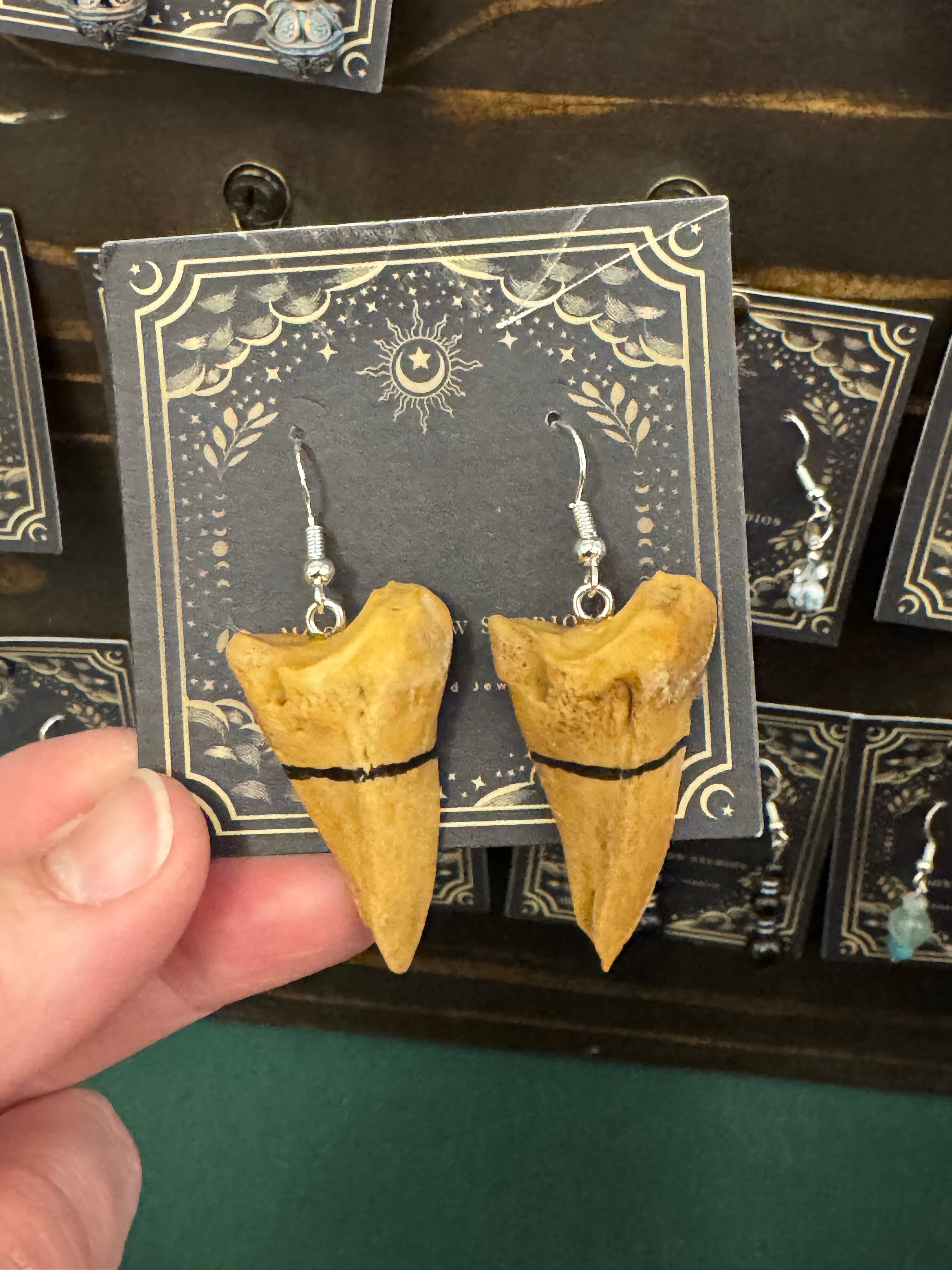 Deer coffin bone earrings