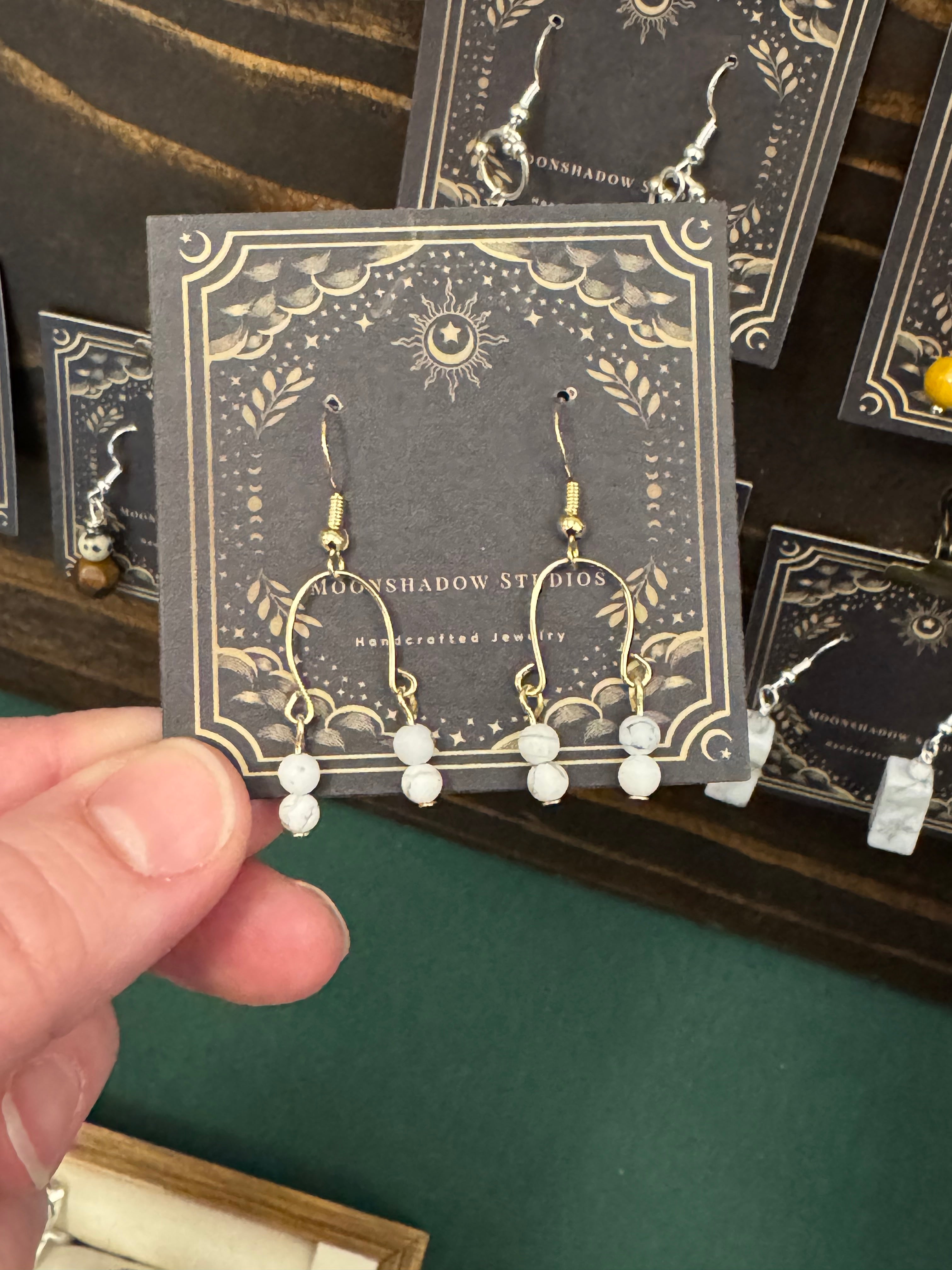 Howlite earrings