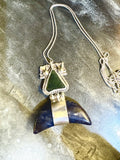 Sodalite and Jade Pendant