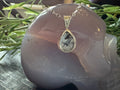 Rutilated quartz teardrop pendant