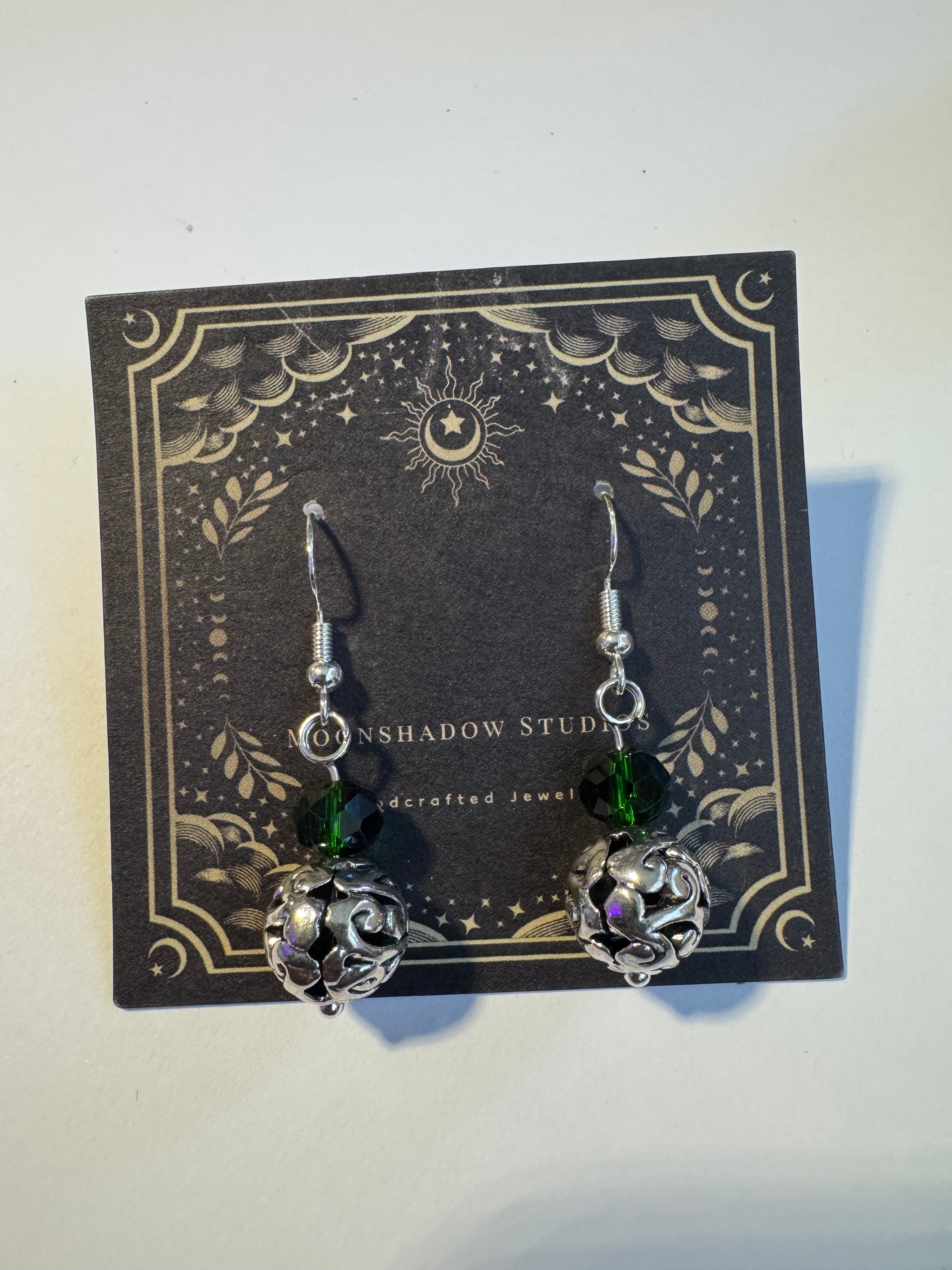Glass & metal bead dangles