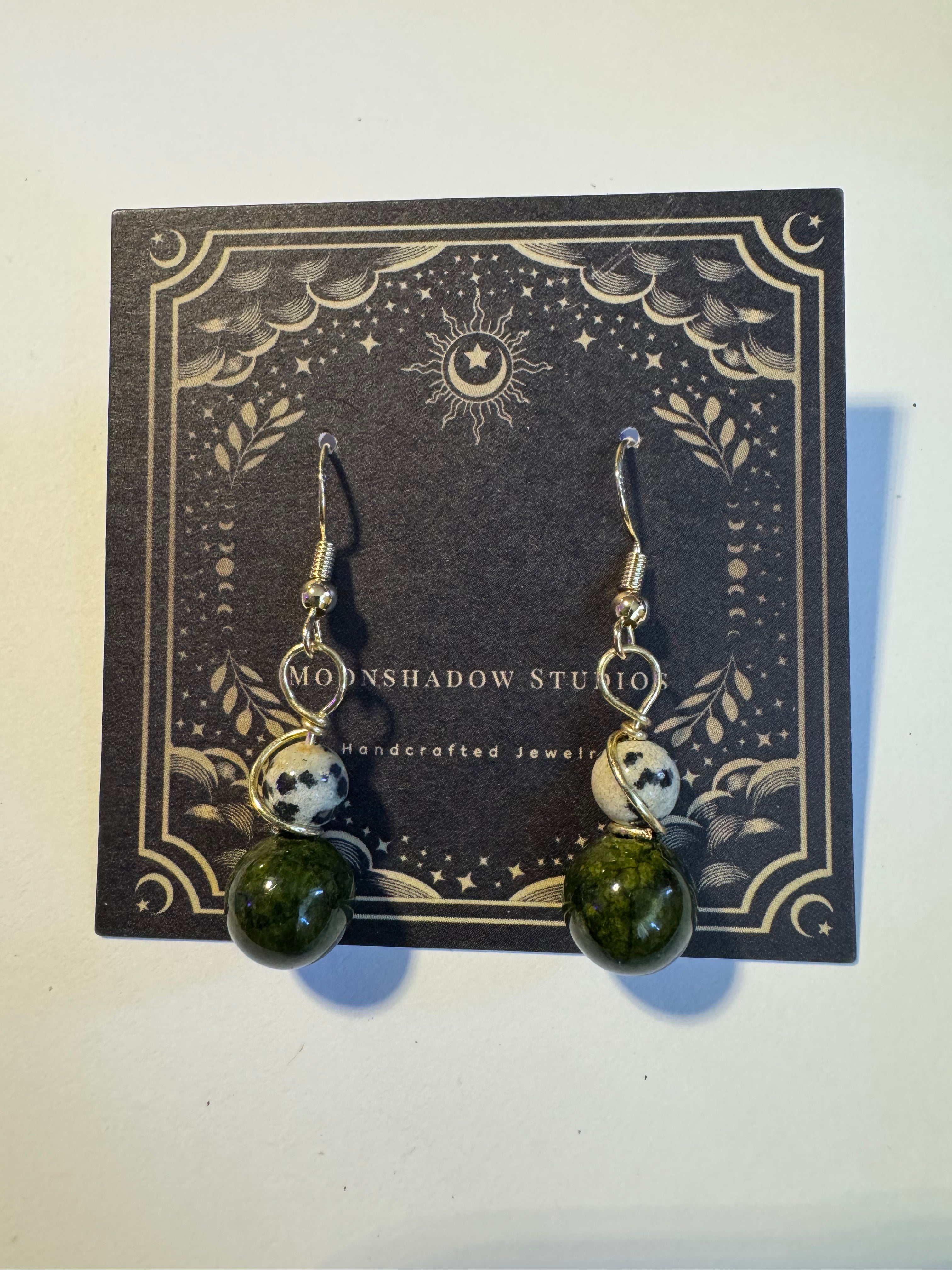 Dyed Quartz & Dalmation Jasper