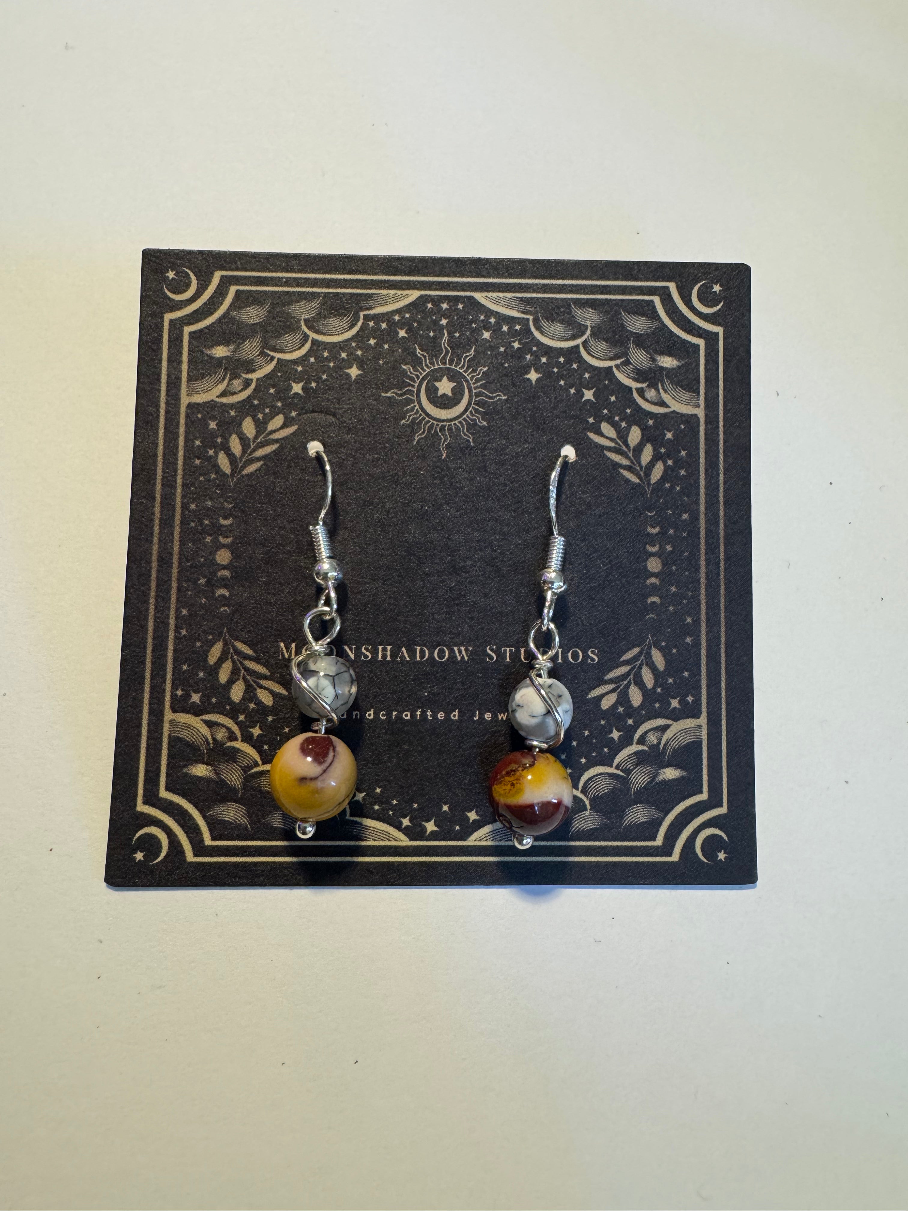 Mookaite & fire agate